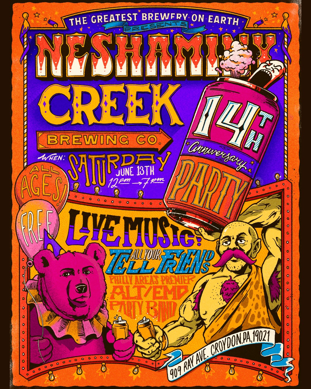 Neshaminy Creek Brewing's 14th Anniversary Party