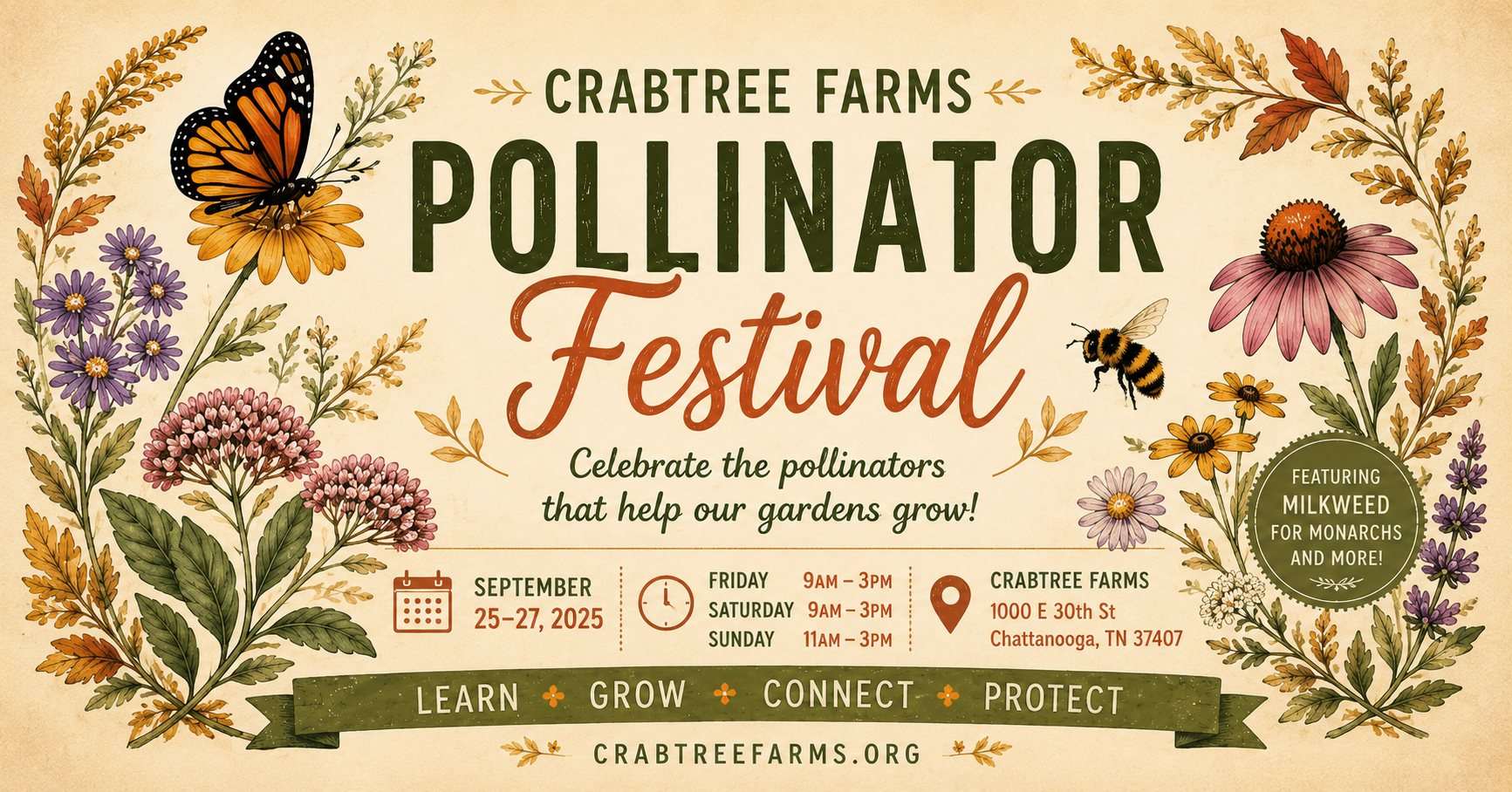 Crabtree Farms Fall Plant Sale & Pollinator Festival