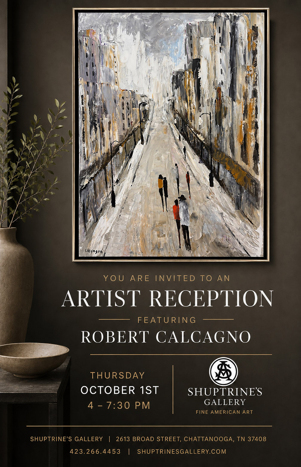 An Evening with Artist, Robert Calcagno at Shuptrine's Gallery