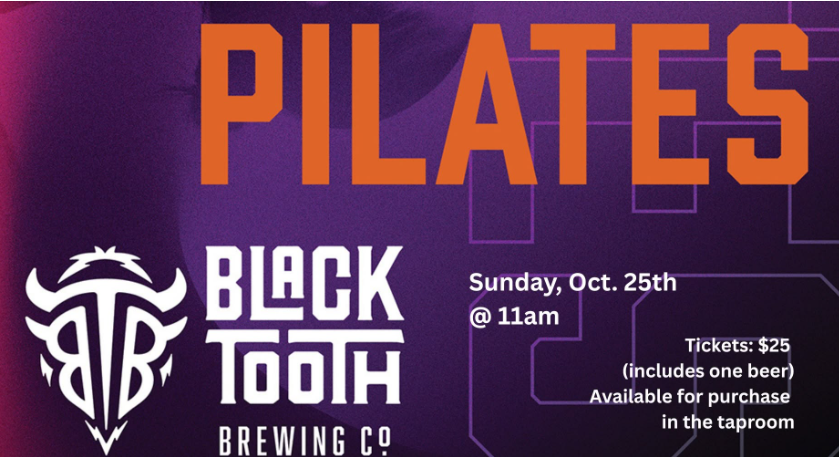 Event image: Pilates & Pints with Jes Nyffler at Black Tooth Brewing Co
