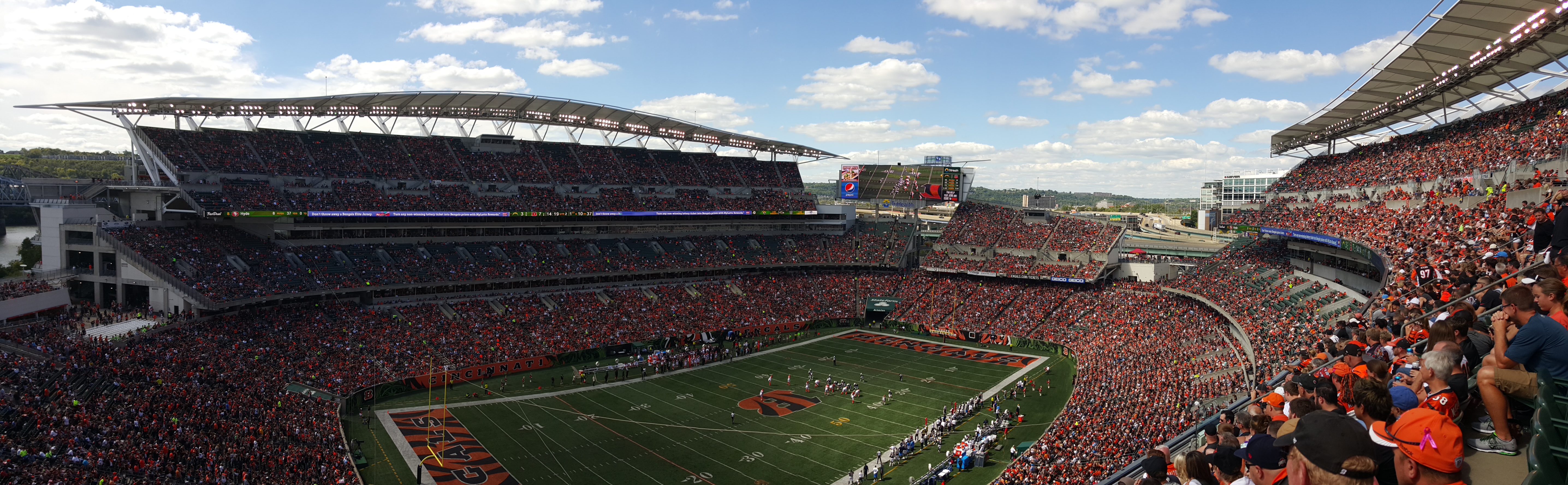 Paul Brown Stadium Concessions Map - Cincinnati Bengals