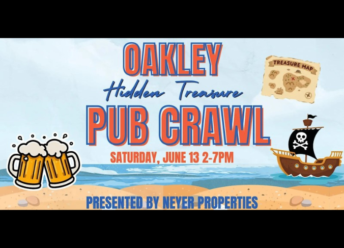 Oakley Hidden Treasure Pub Crawl Presented by Neyer Properties