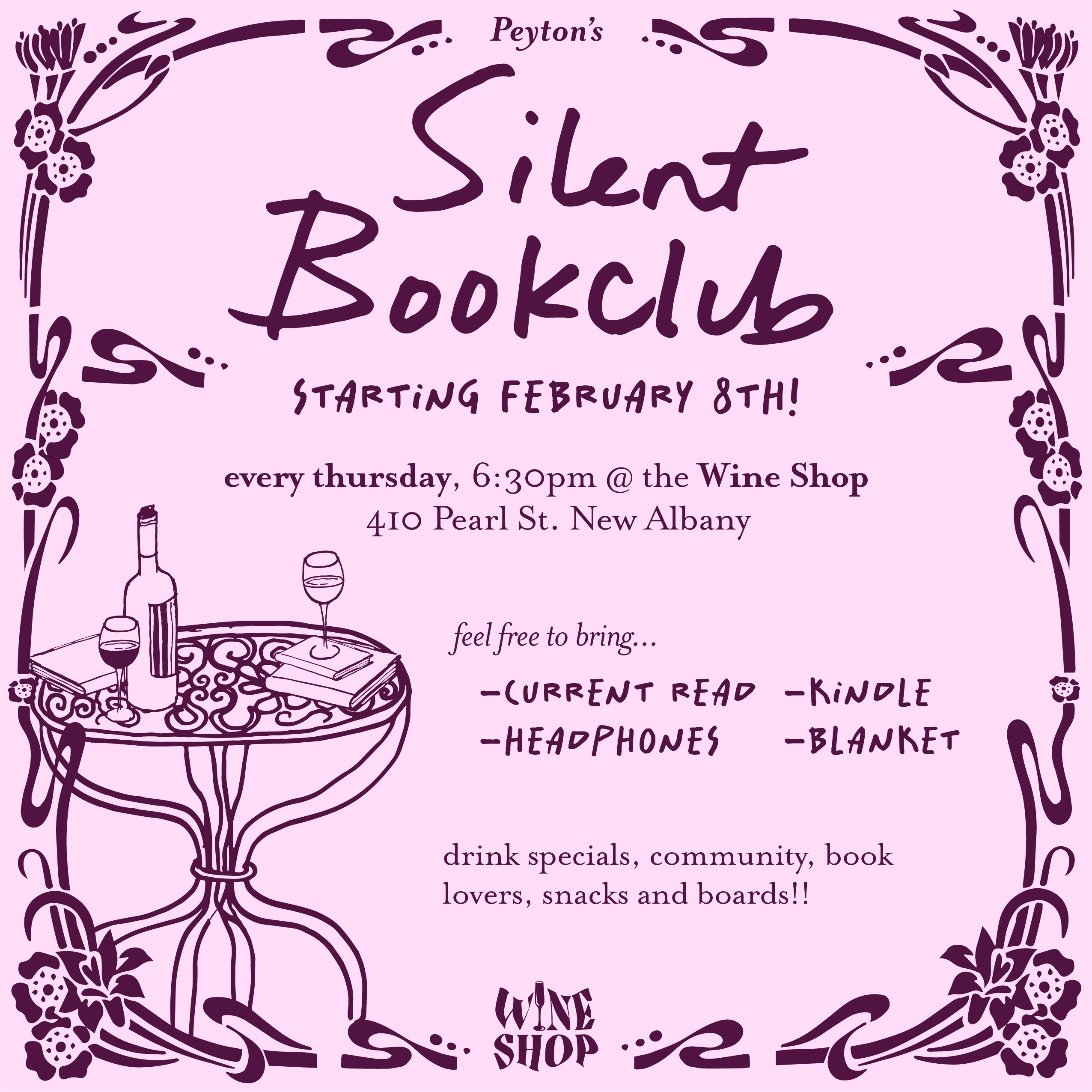 Silent BookClub | New Albany, 47150