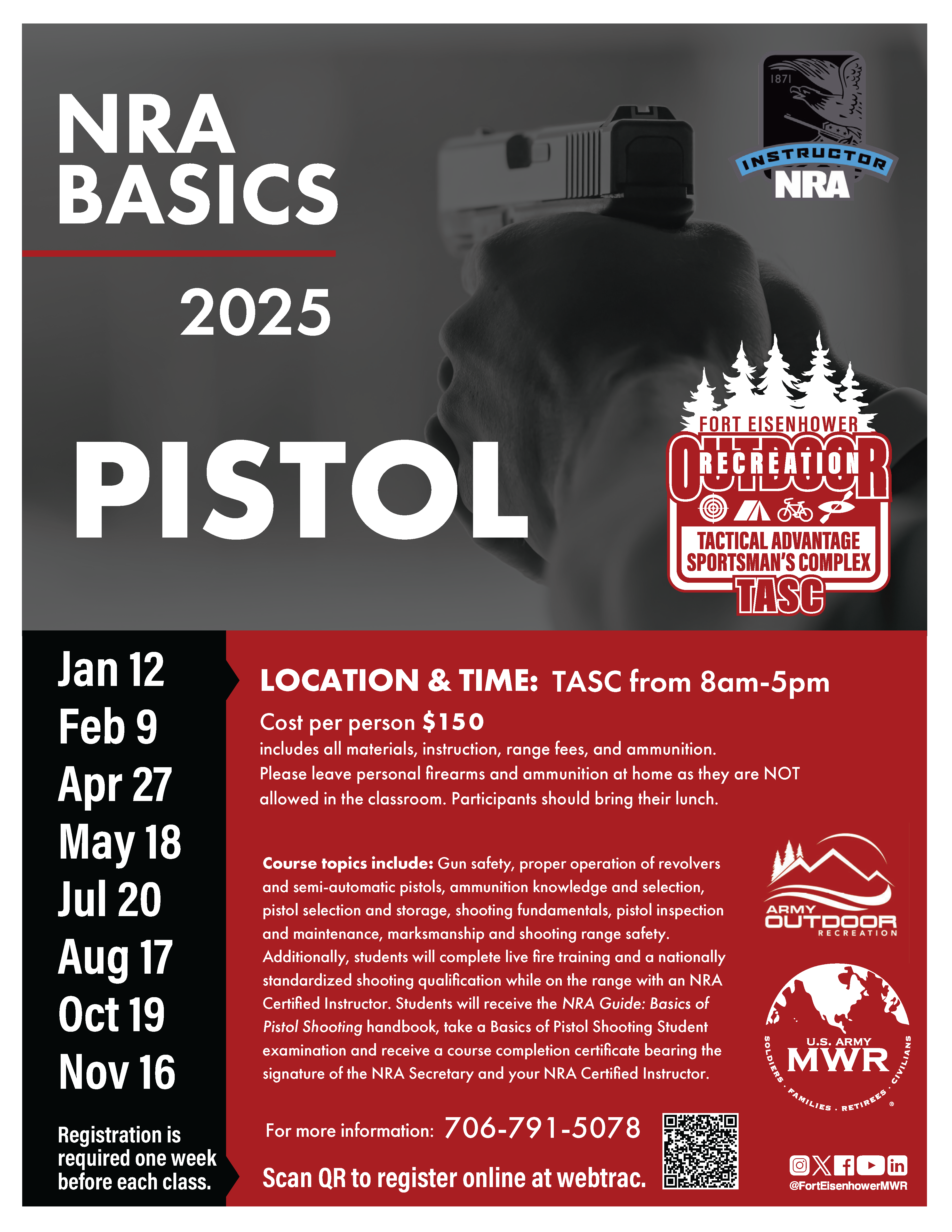 NRA Basics of Pistol Firearm Instructional Class