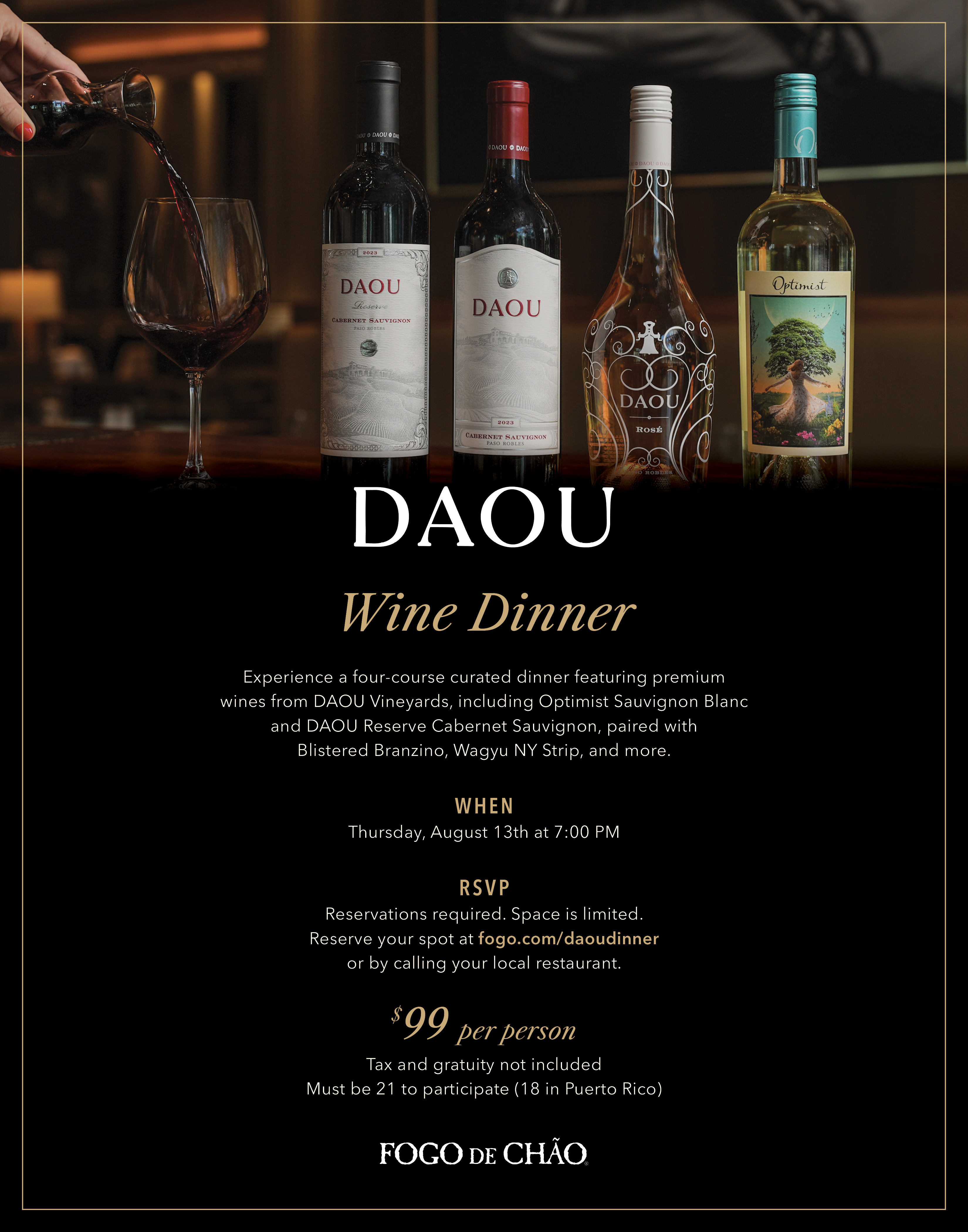 DAOU Vineyards Wine Dinner