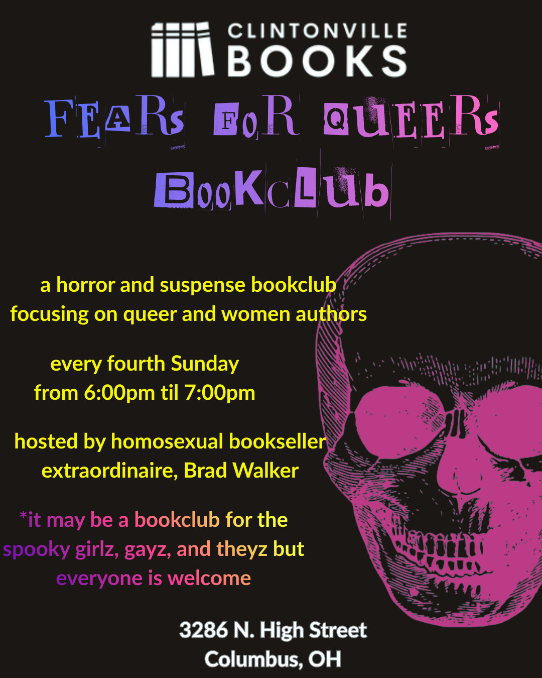 Fears for Queers bookclub at Clintonville Books