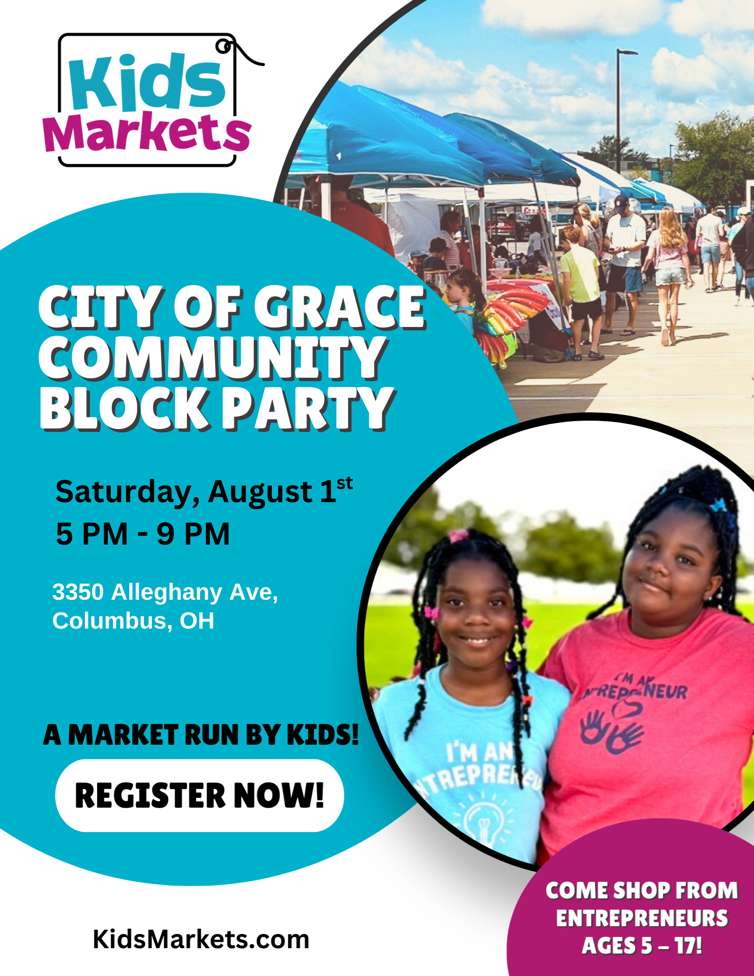 KidsMarkts at City of Grace Community Block Party