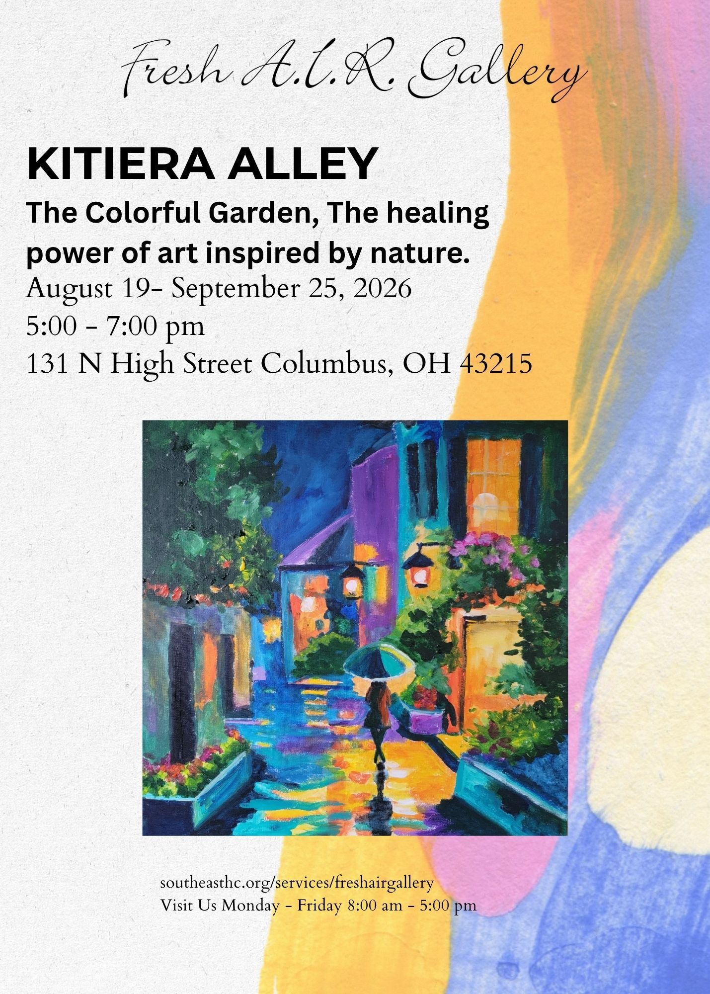 Kitera Alley: The Colorful Garden, The healing power of art inspired by nature.