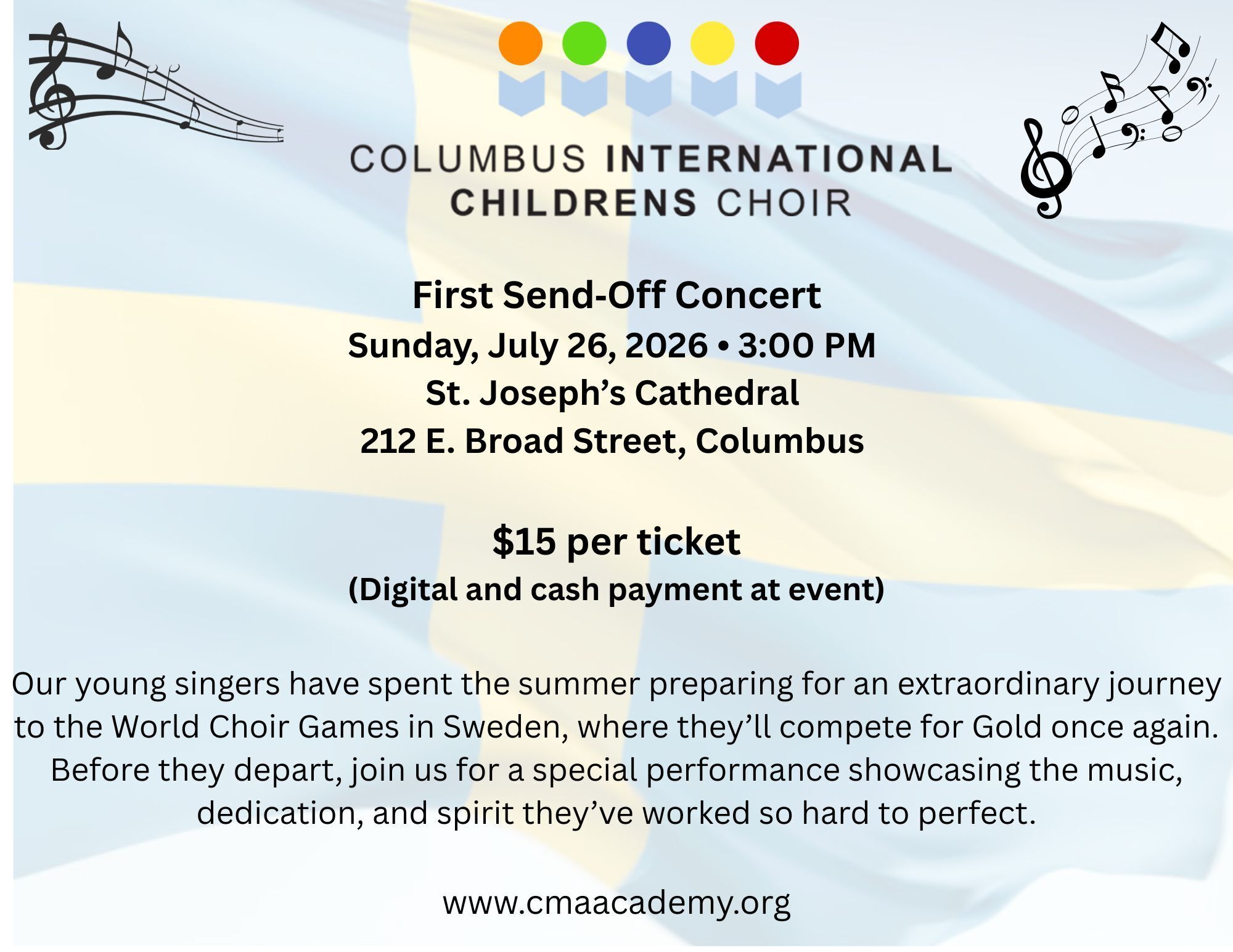 Columbus International Children's Choir First Send-Off Concert