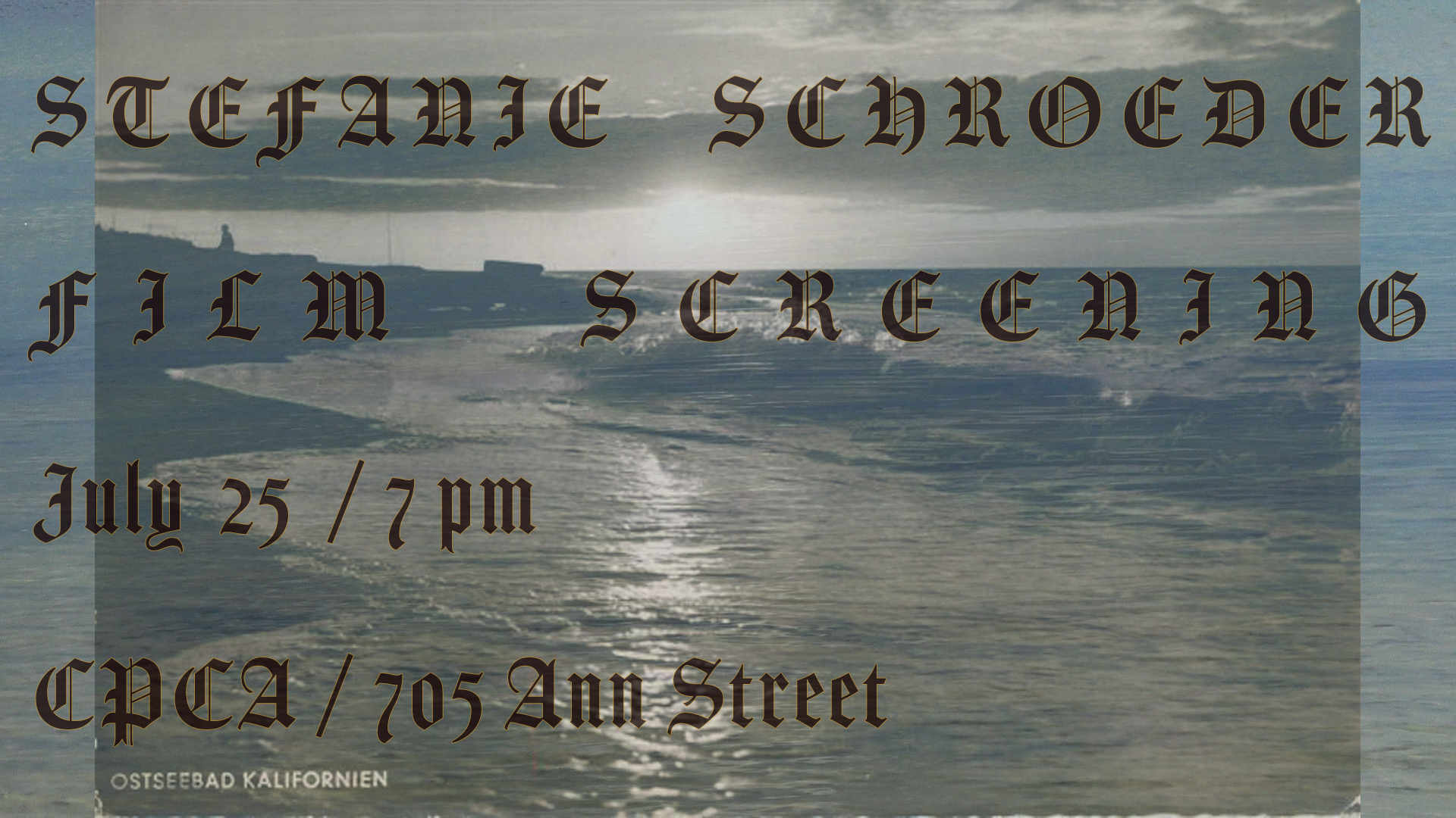 Stefanie Schroeder Film Screening