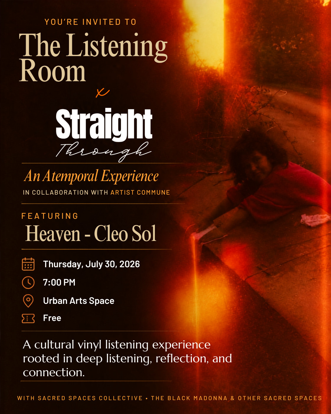The Listening Room x Straight Through: An Atemporal Experience