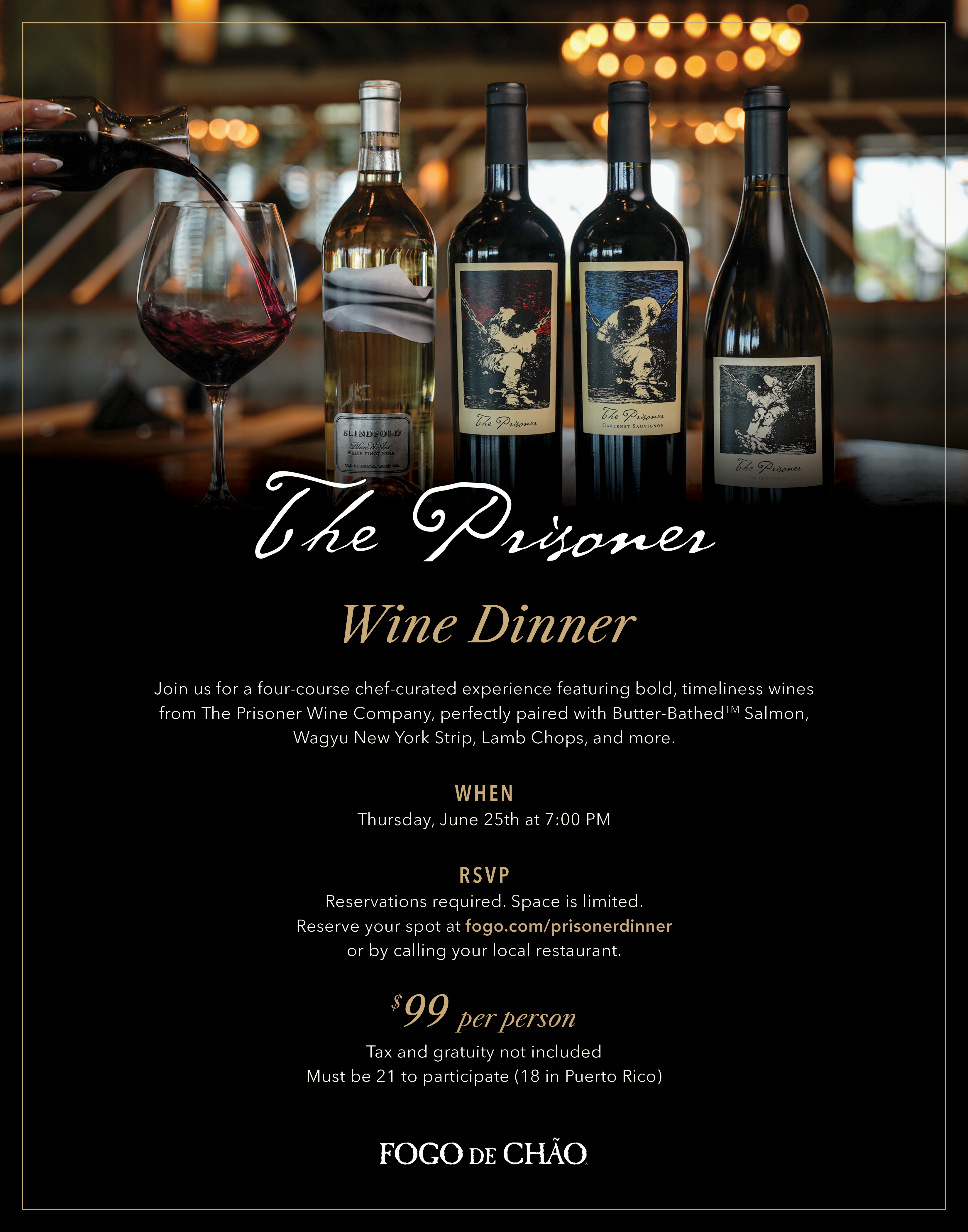 The Prisoner Wine Dinner