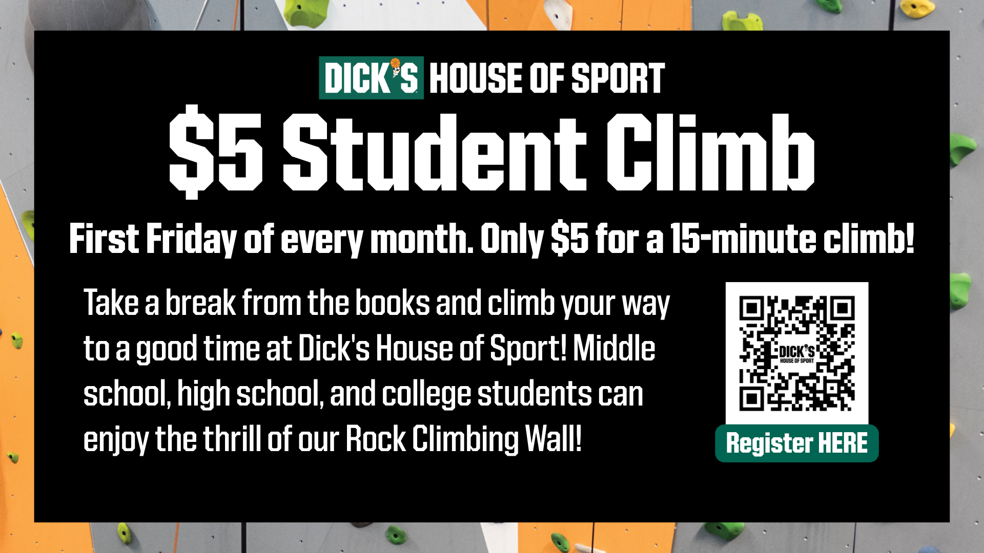 $5 Student Climb