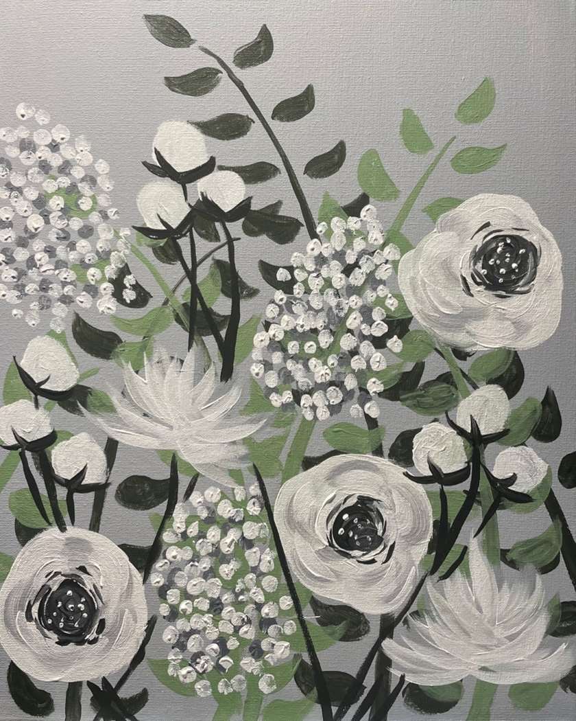 π¨π₯€π Paint and Sip: Bouquet of Beauty πΈβ¨