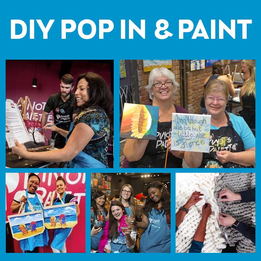 🎨✨ Paint and Sip: DIY Pop in and Paint 🖌️🍷
