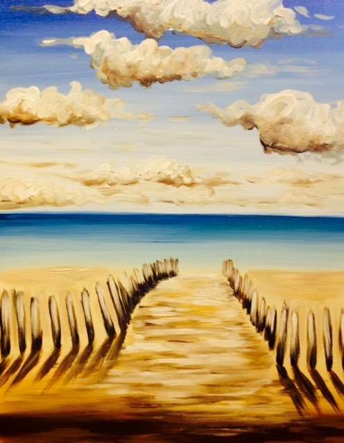 🌴🌊 Paint and Sip: Paradise Found 🏝️🎨