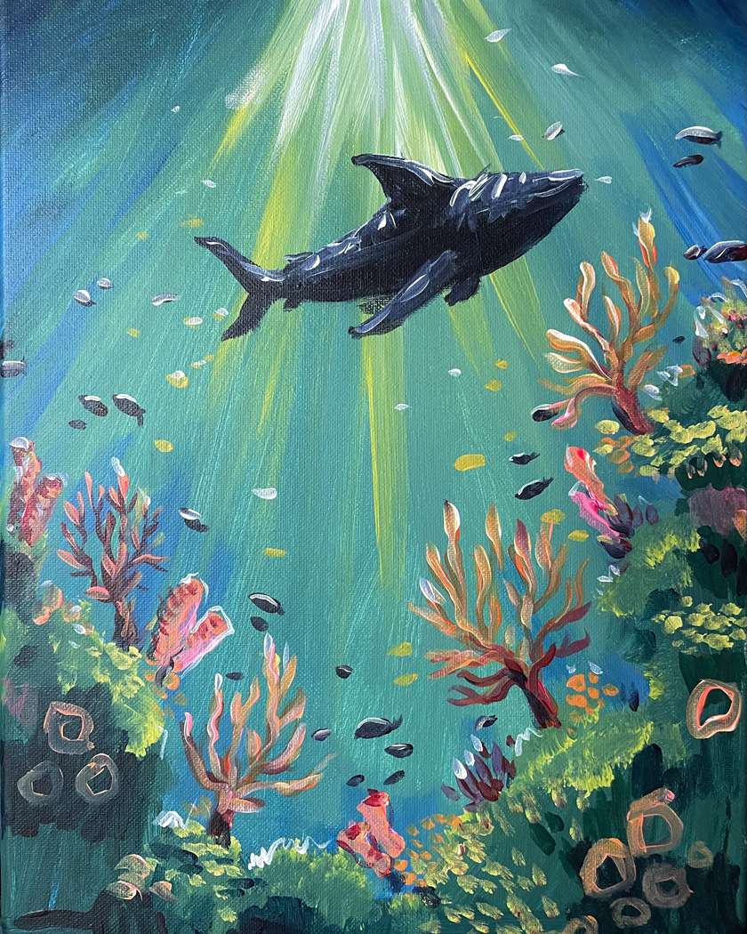 🦈🌊 Paint and Sip: Reef Cruisin' 🐠🎨