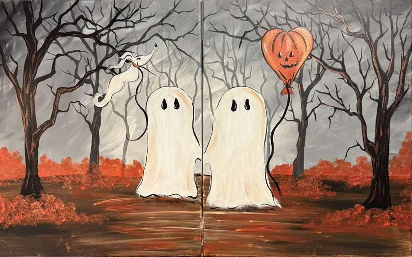 Paint and Sip: Strolling with My Boo