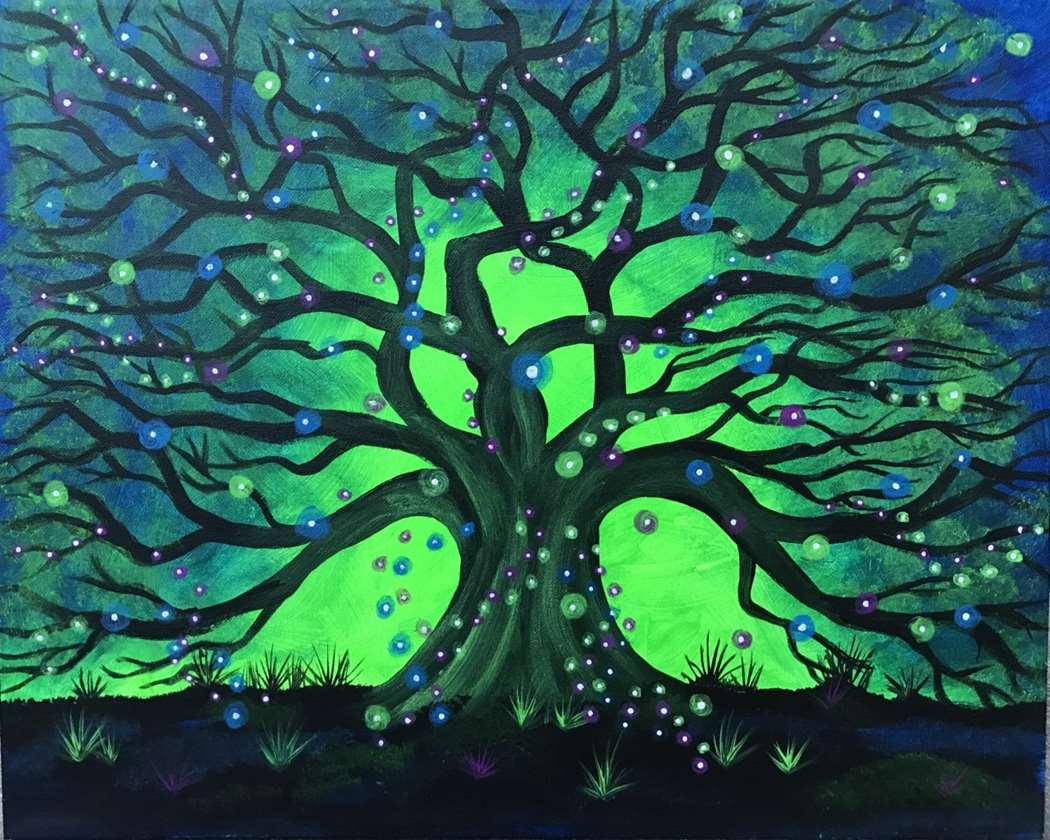 🌳✨ Paint and Sip: Tree of Dreams 💜🎨