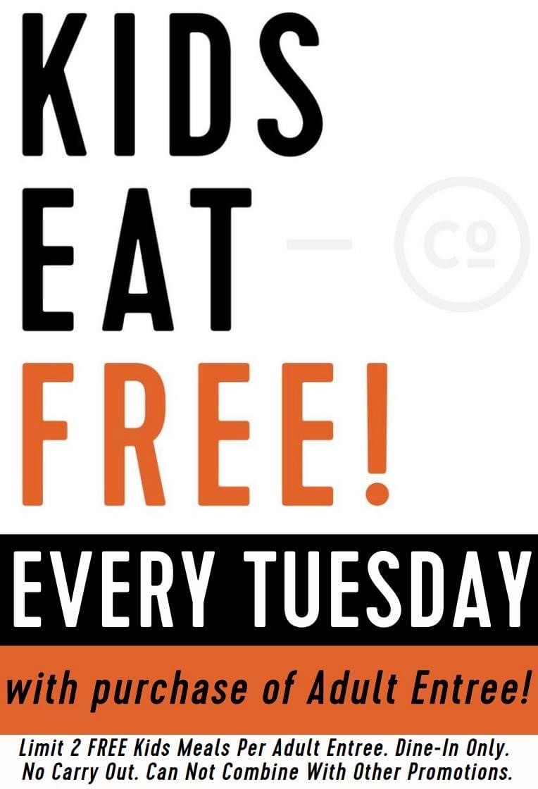 Crust Pizza Co Kids Eat Free On Tuesdays