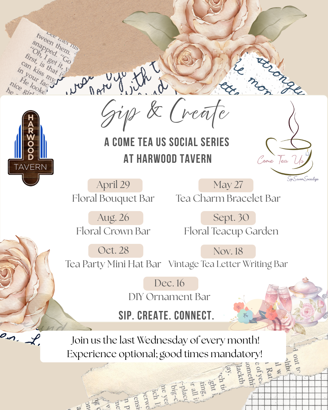 Sip & Create Social Series
