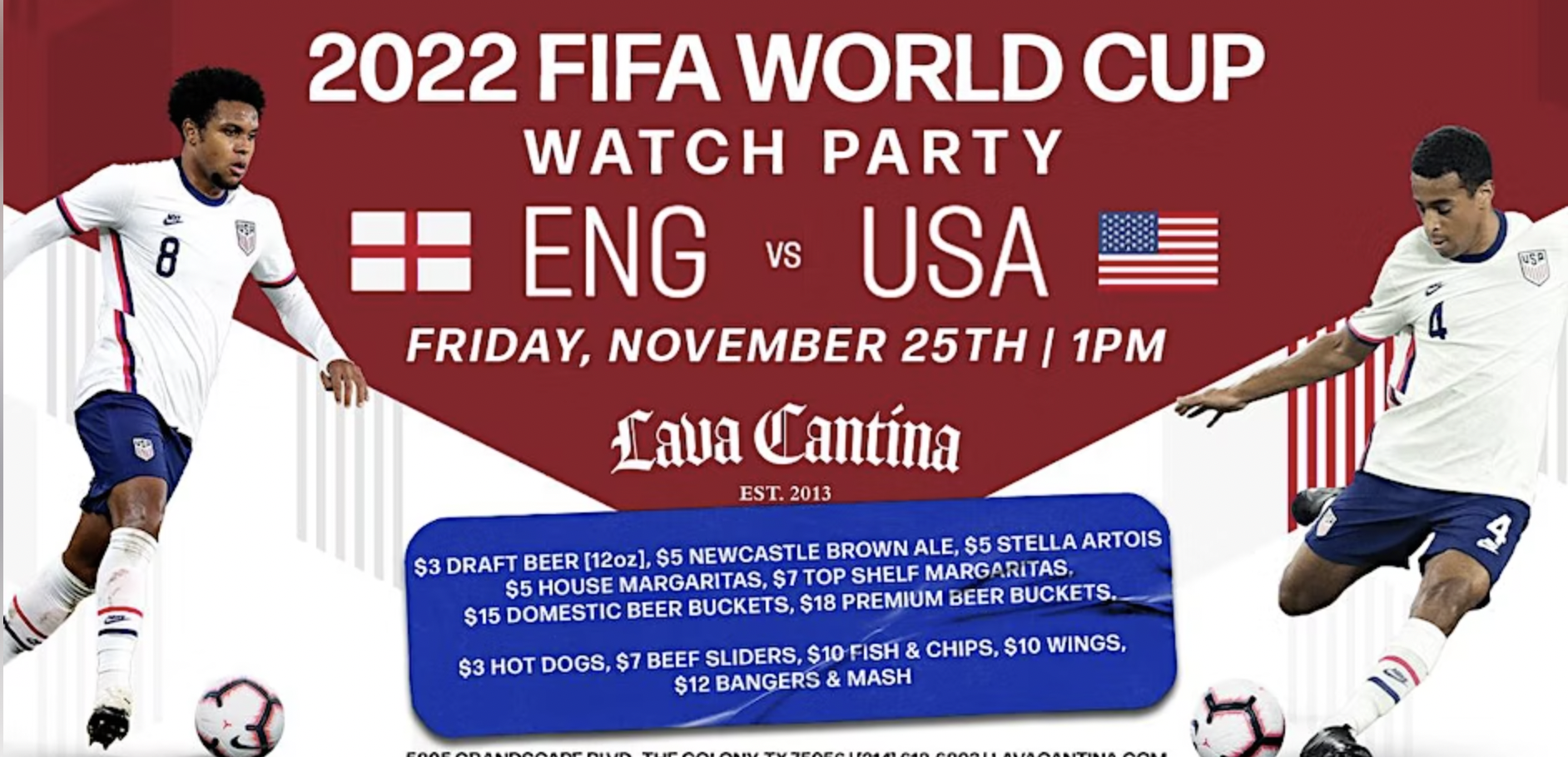 World Cup Watch Party at Lava Cantina