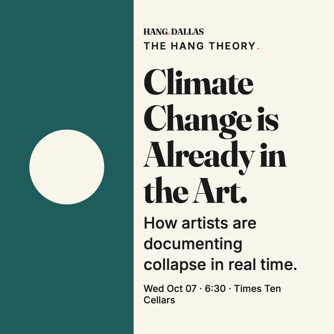 Climate Change is already in the Art