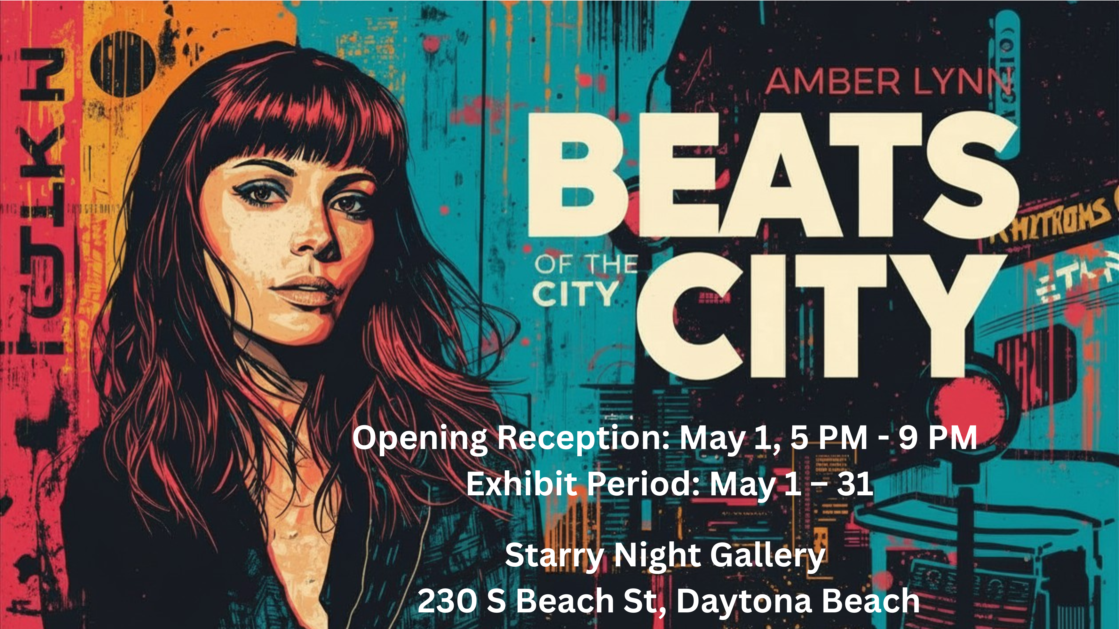 Amber Lynn: Beats of the City Solo Art Exhibition | Daytona Beach