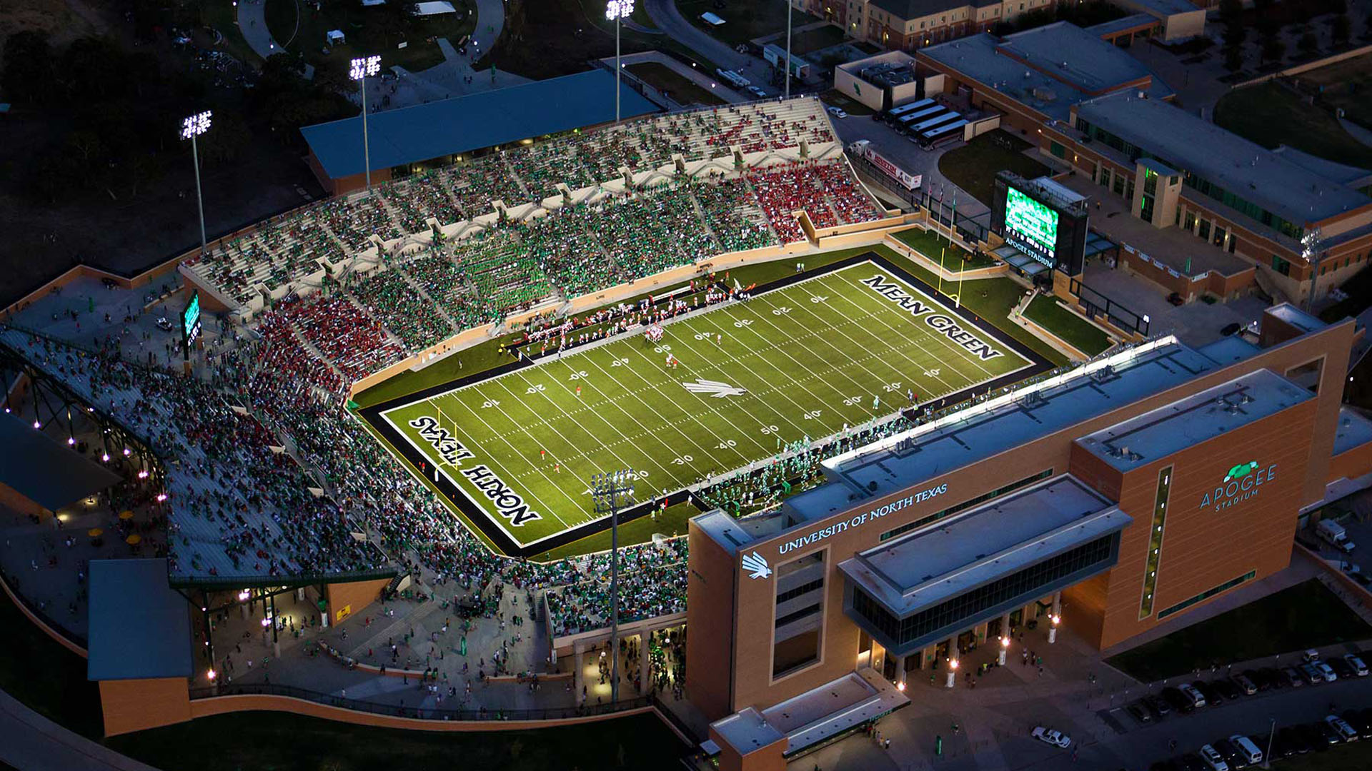 Apogee Stadium Home of the North Texas Mean Green The Stadiums Guide