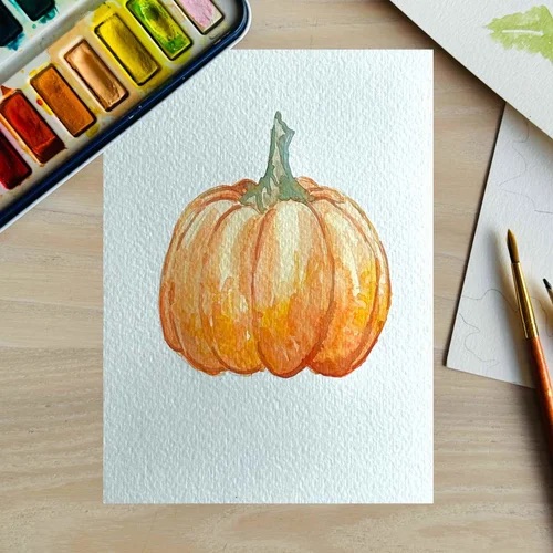Wildflower Art Studio: Intro to Watercolor: Pumpkins