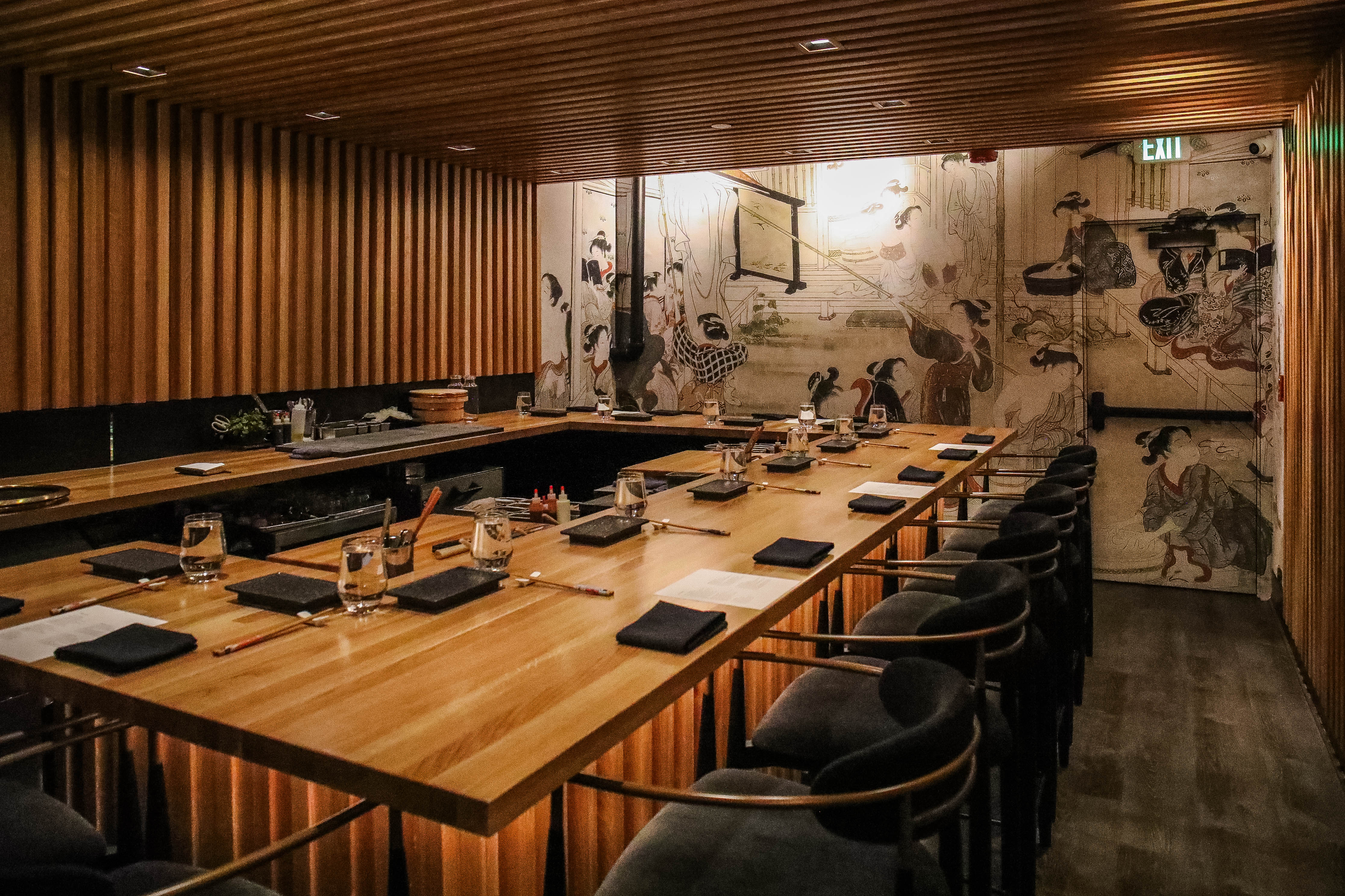 Trendy Sushi Club Print, Hand Drawn Japanese Food Poster, Modern Japandi  Wall Art, Retro Kitchen Decor, Japanese Gift (Digital Download), image size:4464x2976