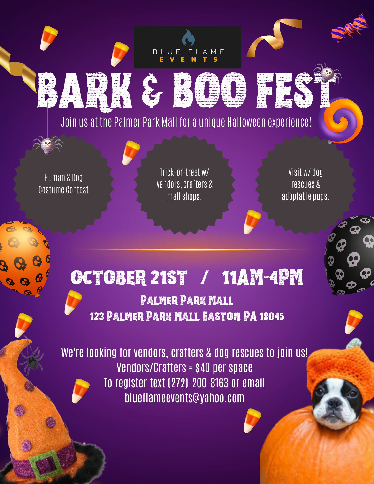 Bark in the Park Pet Costume Contest