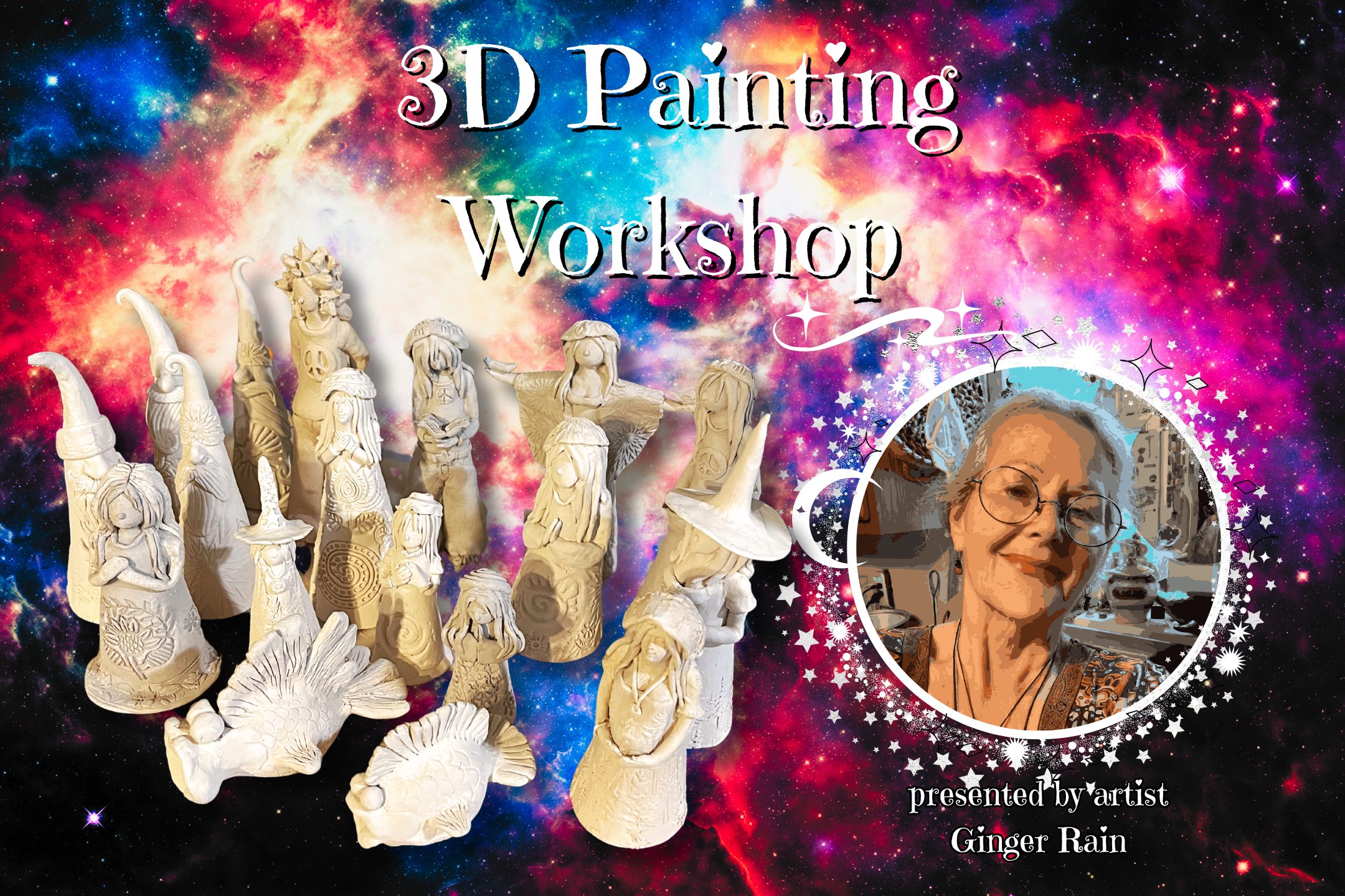 3D Painting Workshop with artist Ginger Rain