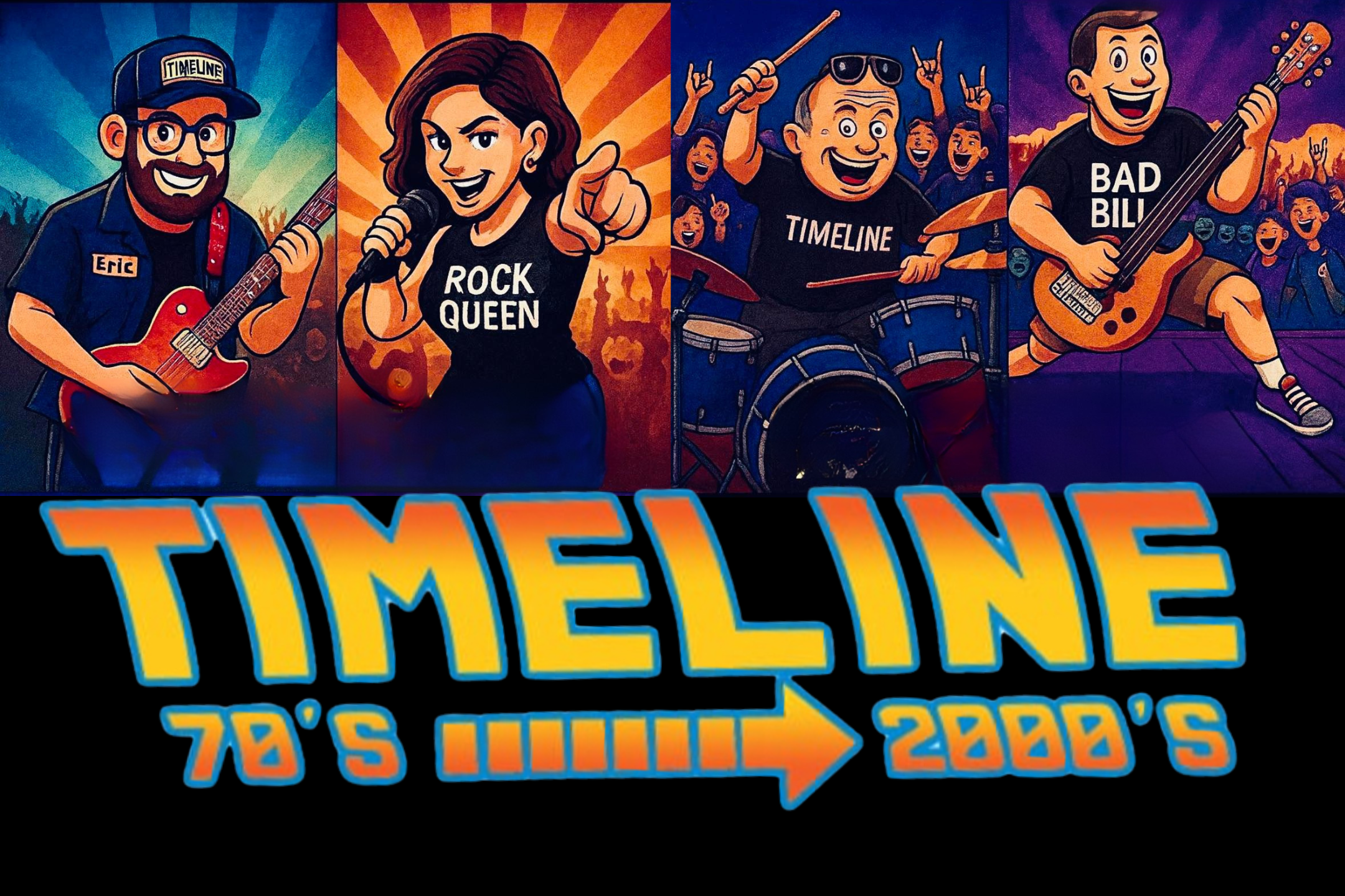 Timeline 70's - 2000's cover band LIVE at Paddy's Irish Pub