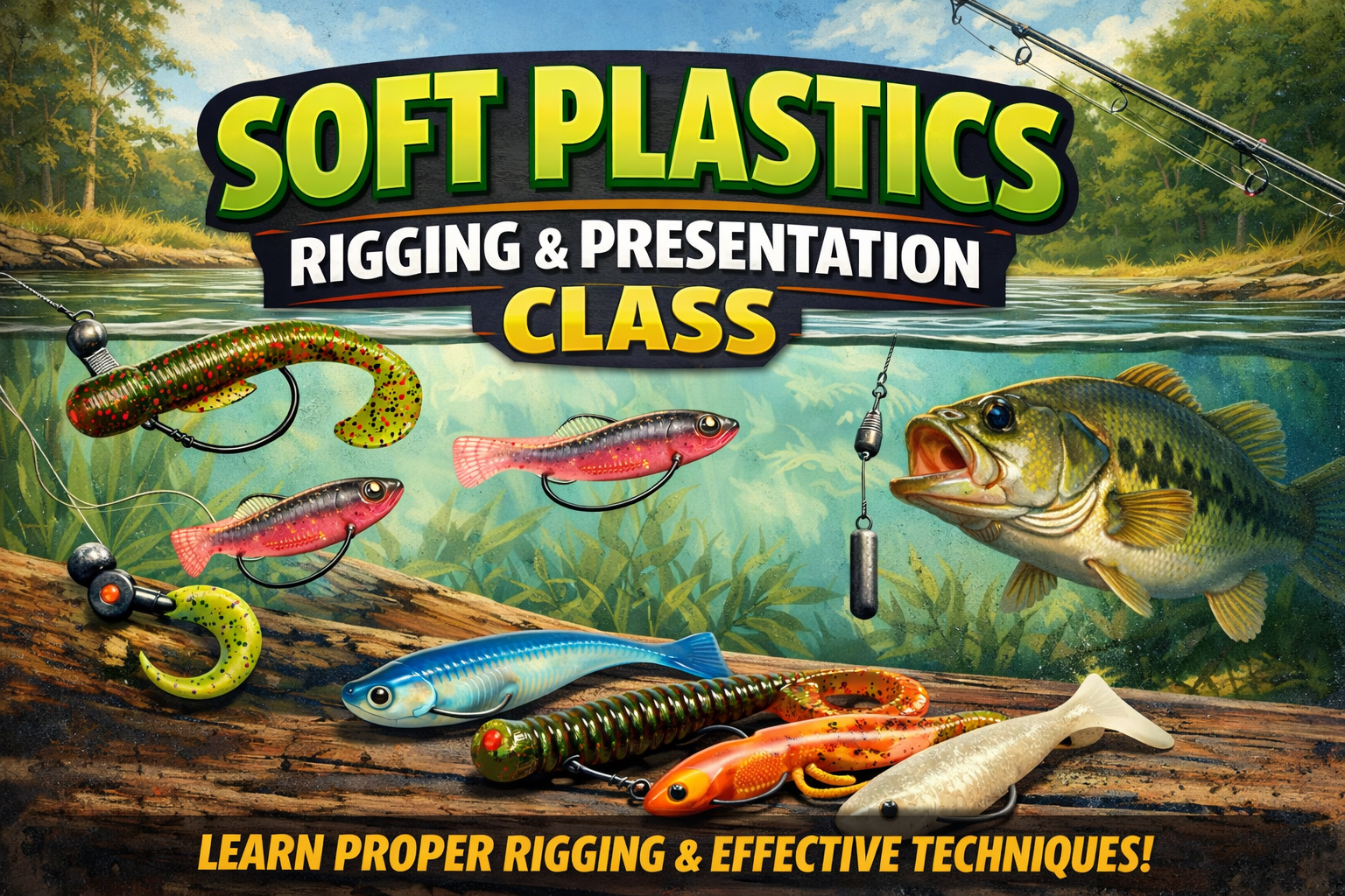 Soft Plastics Rigging and Presentation