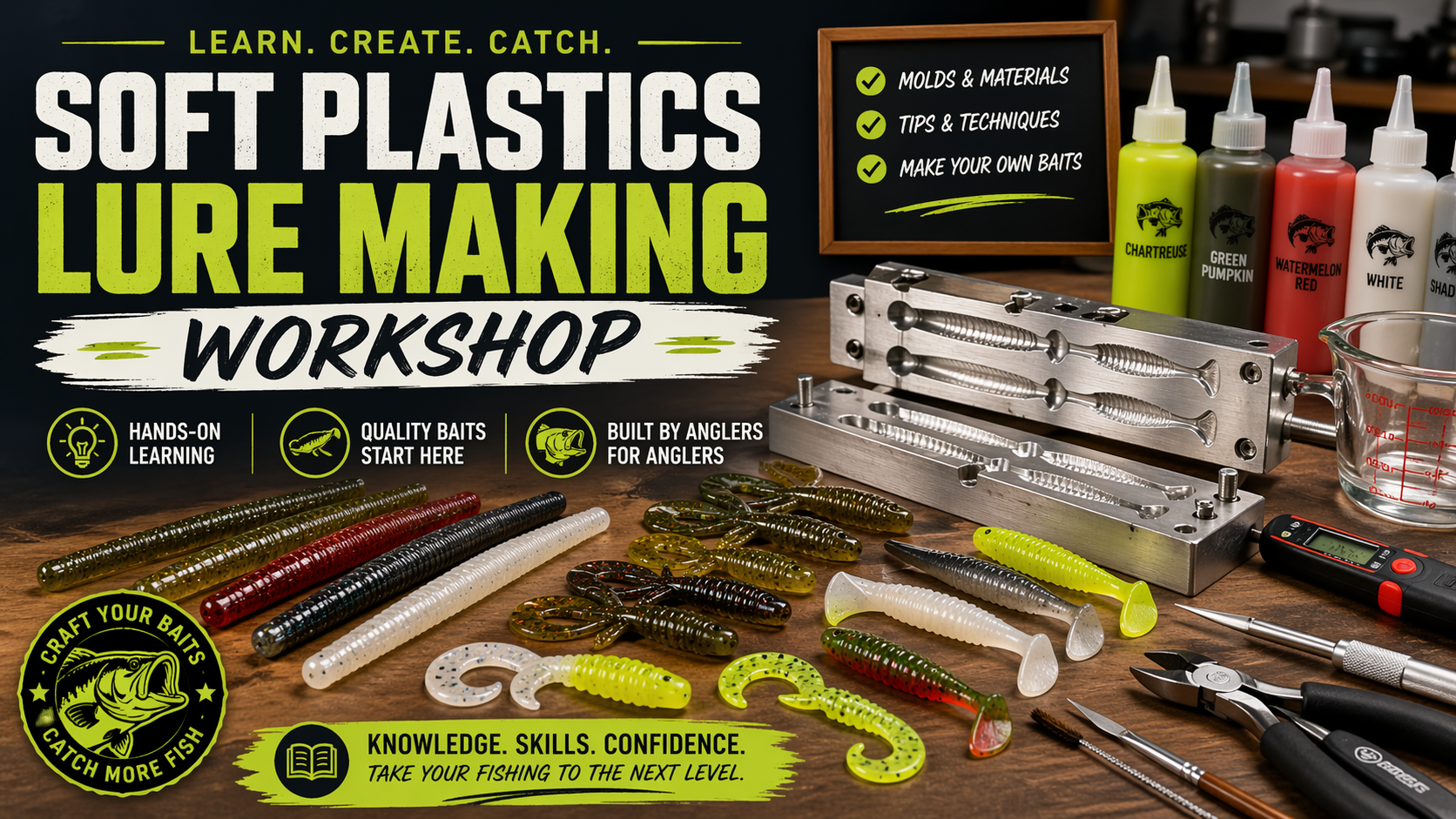 DIY Fishing: Soft Plastics Lure Making Workshop
