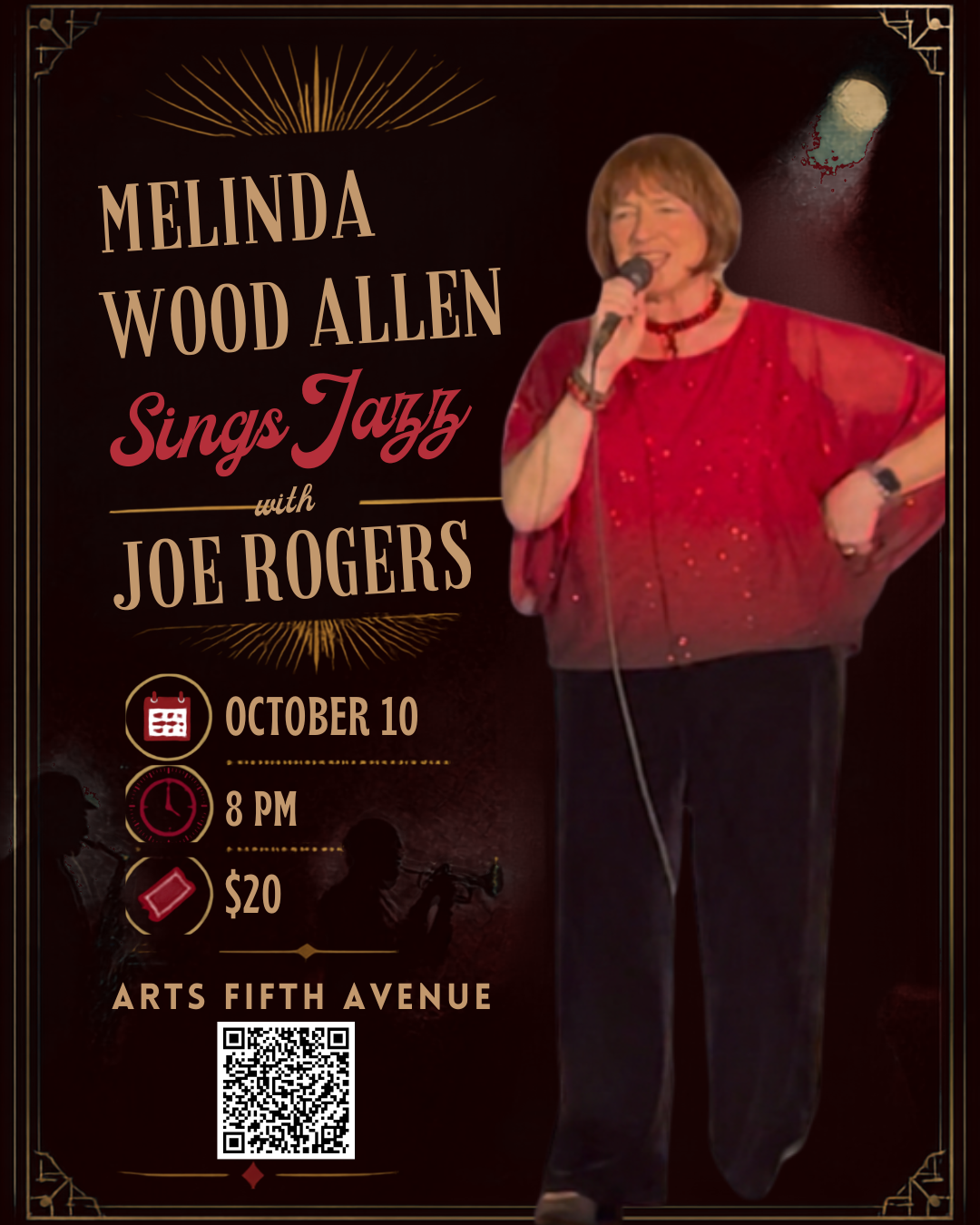 Melinda Wood Allen Sings Jazz with Joe Rogers