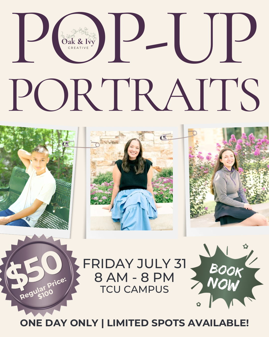 Pop-Up Portrait Event