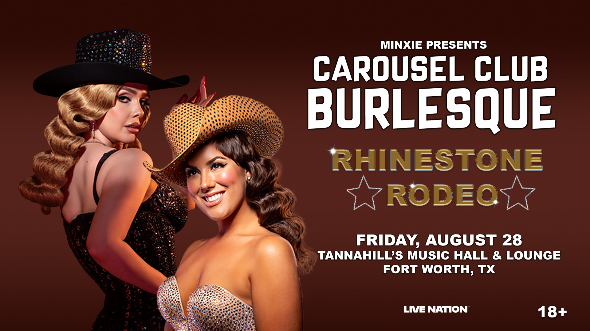 Carousel Club Burlesque Presents: Rhinestone Rodeo - Ages 18 & up