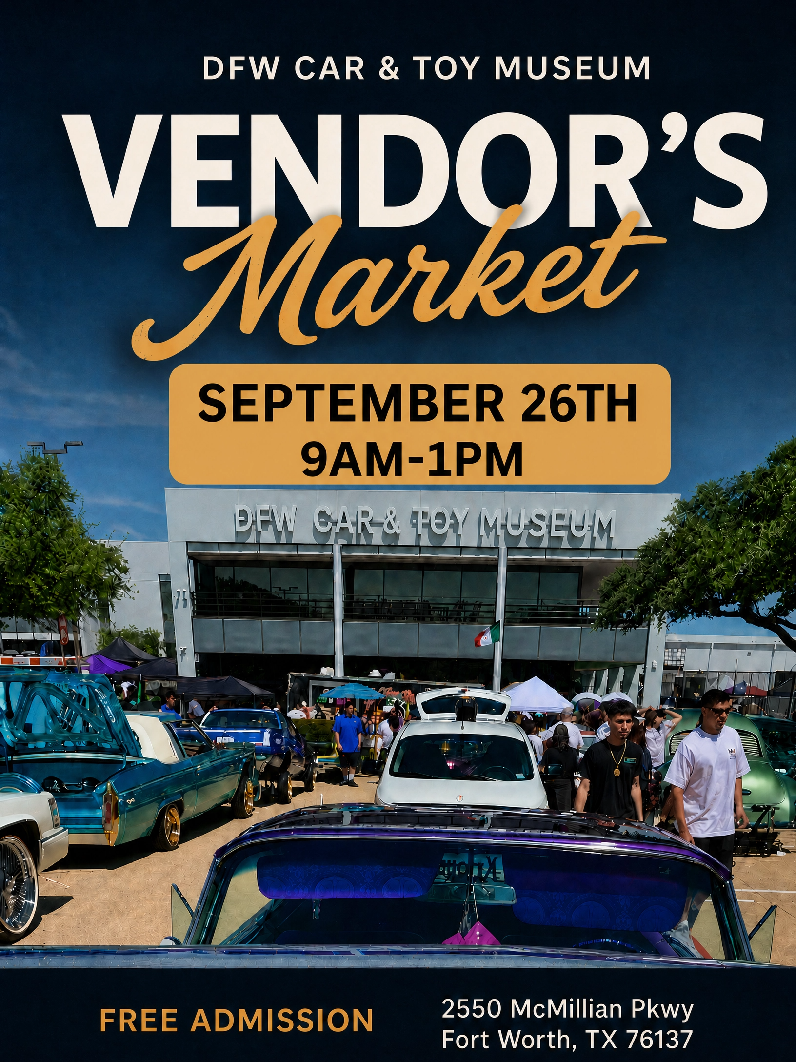 September Vendor's Market at the DFW Car & Toy Museum