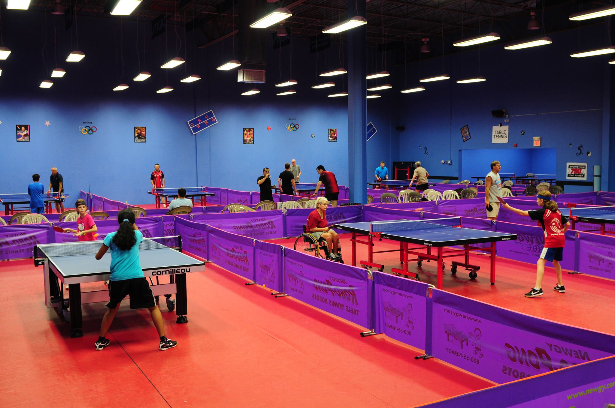 Table tennis store gym