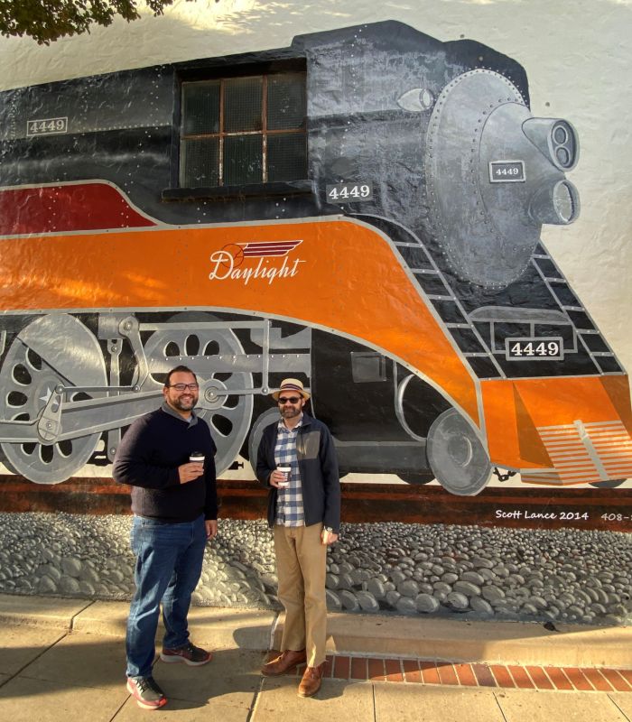 Southern Pacific Locomotive Mural