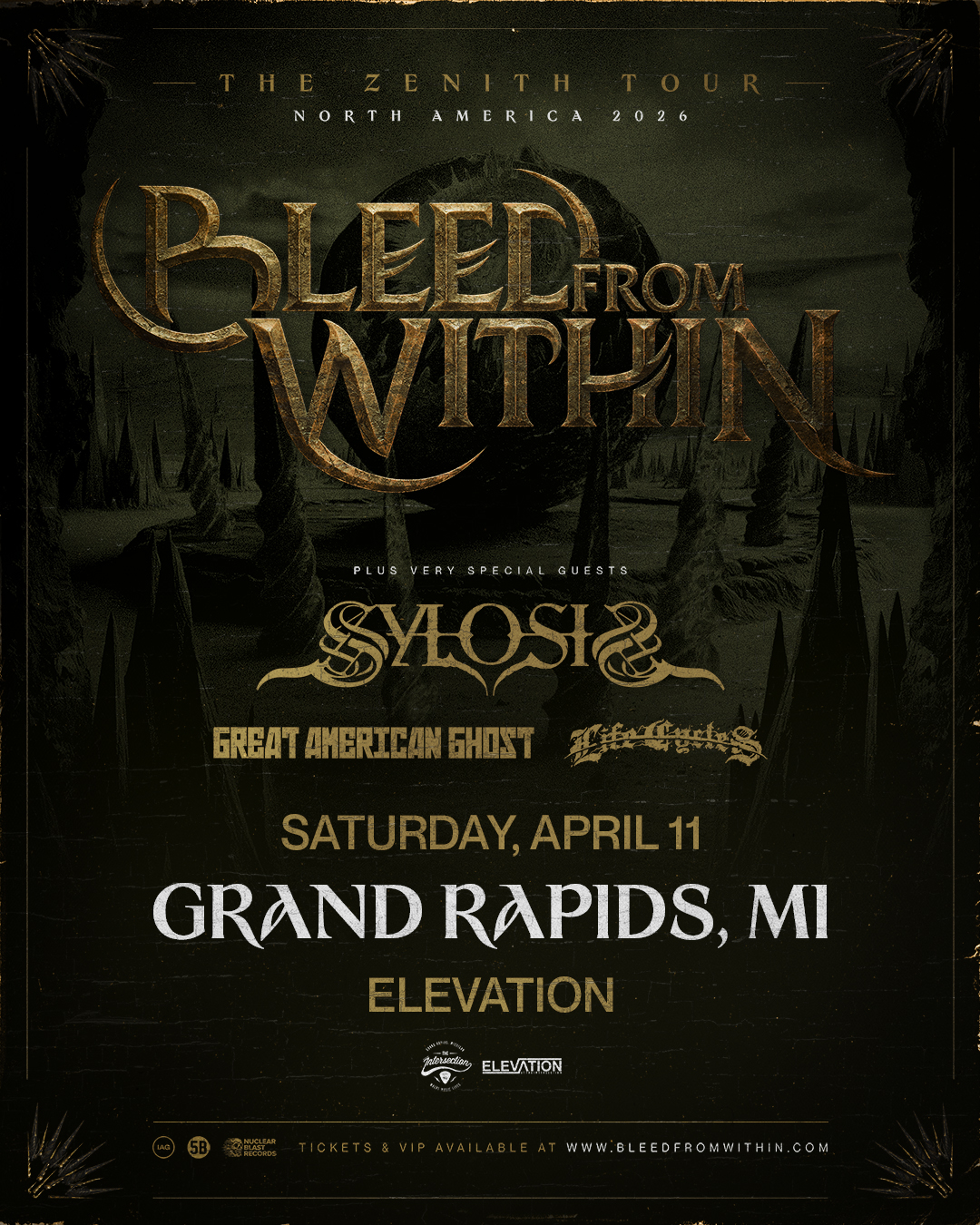 Bleed From Within - Grand Rapids MI, 49503