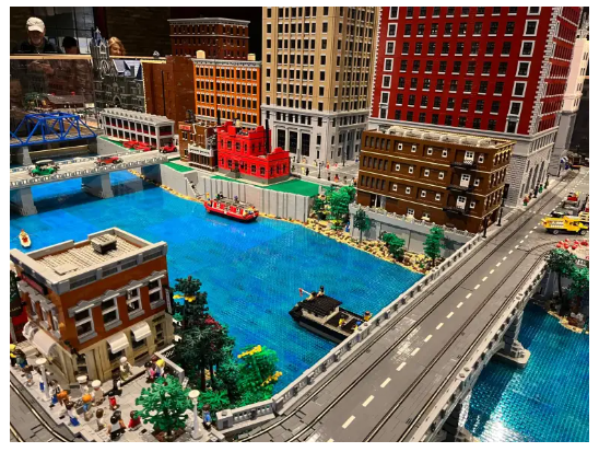 Historic Grand Rapids Lego Brick Display - Grand Rapids Public Museum