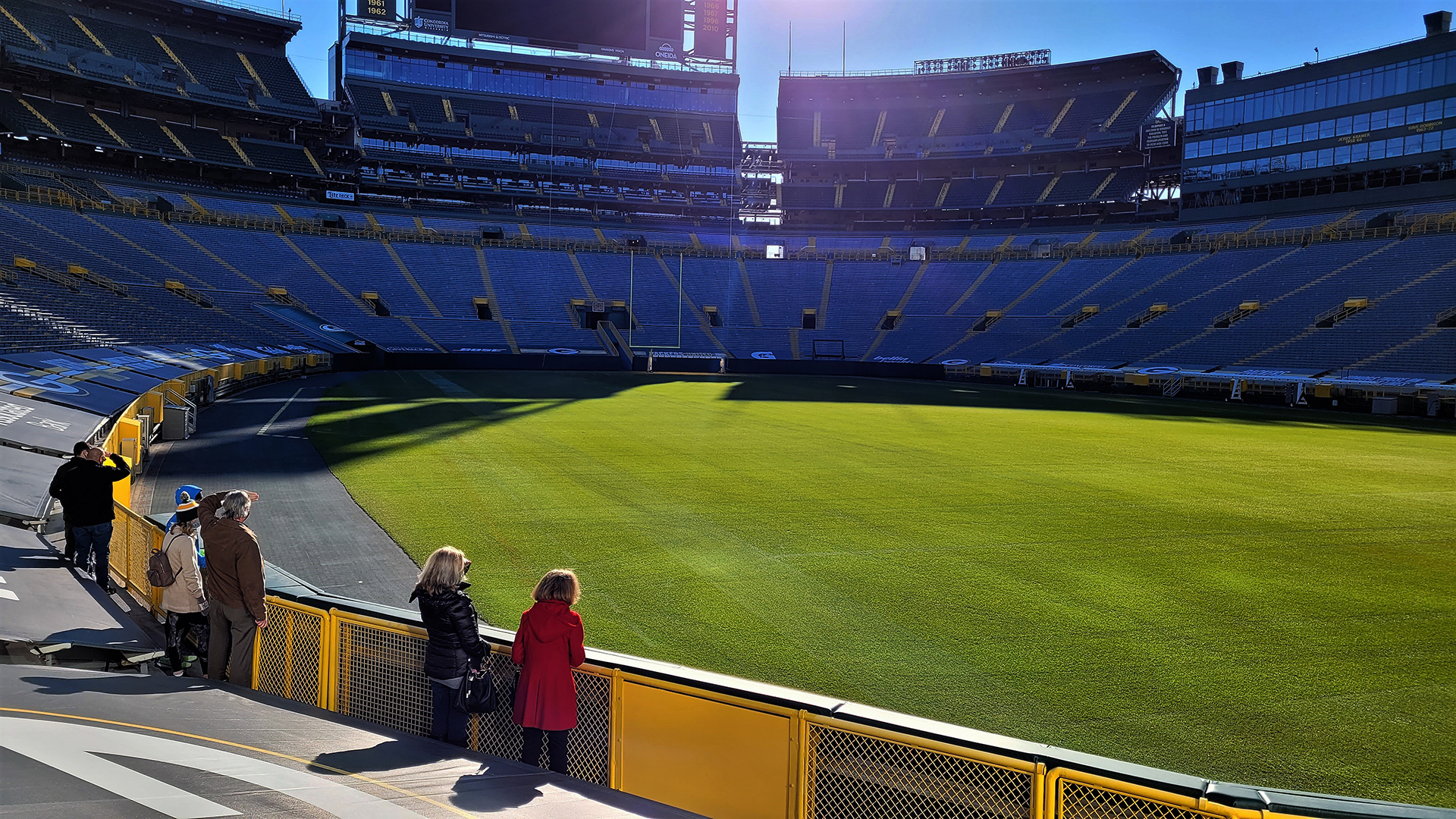 Check out the Green Bay Packers Training Camp, Hall of Fame or tour Lambeau  Field