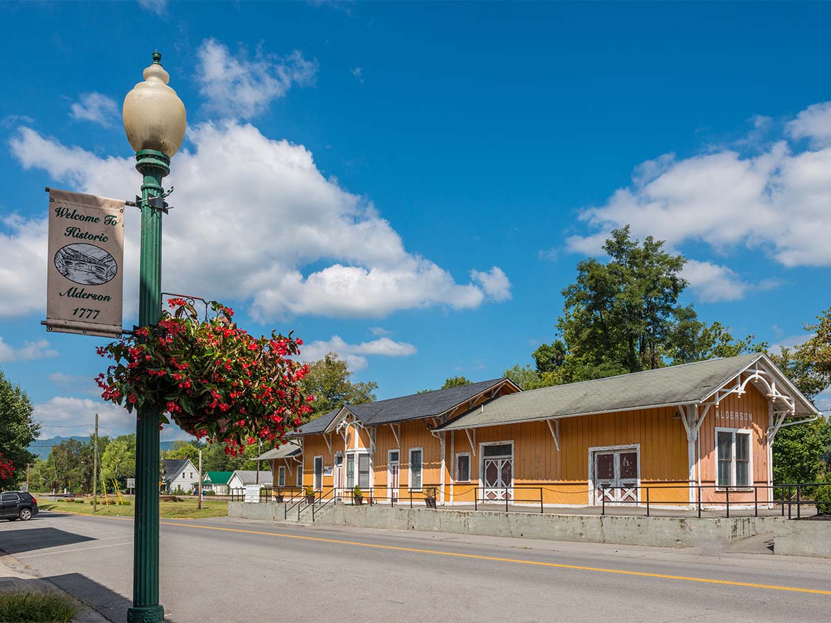 alderson train depot