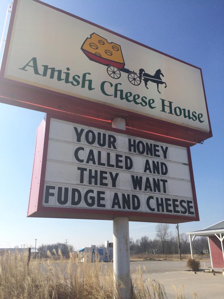 Menu for Amish Cheese House in Chouteau, OK