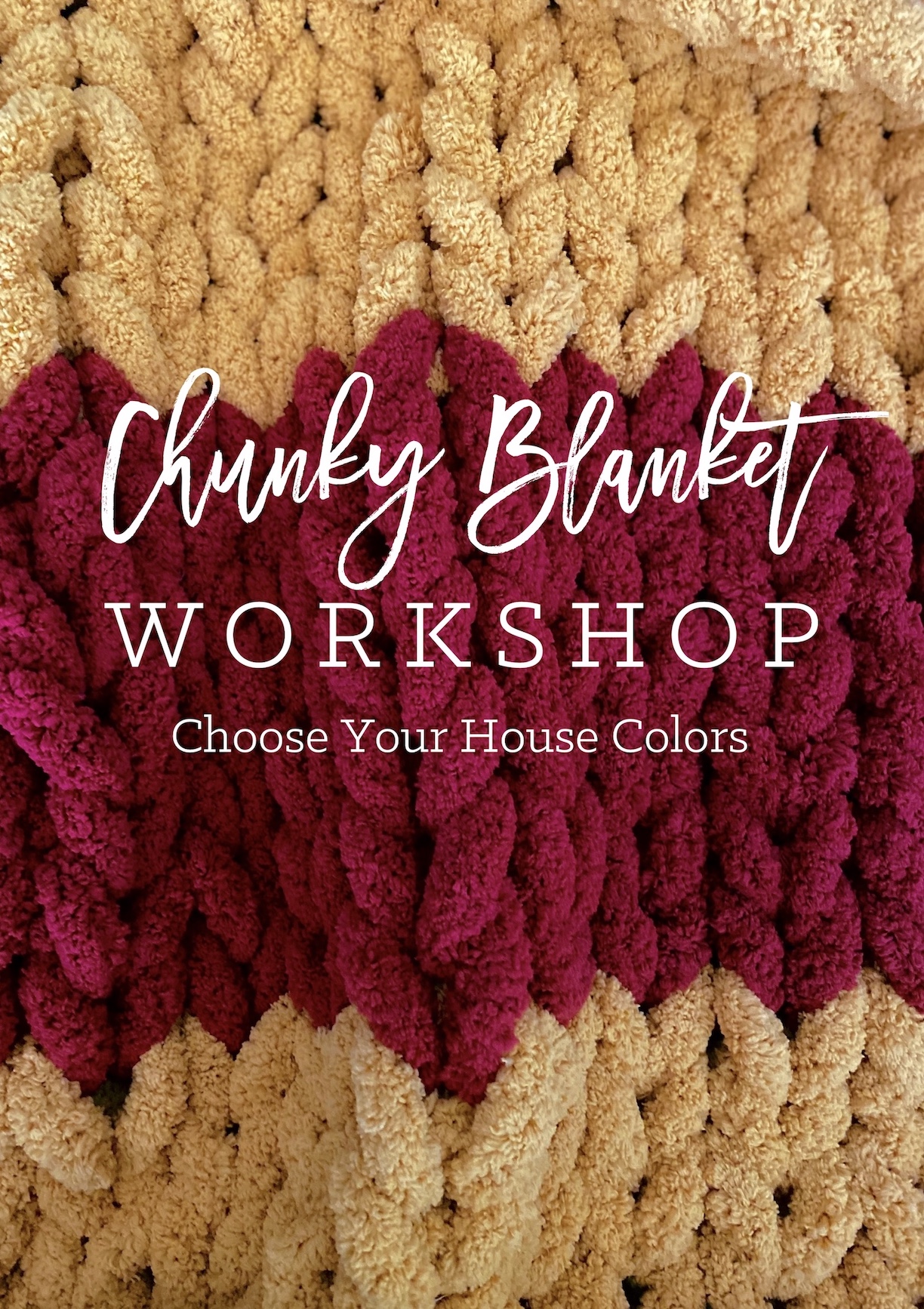 It's National College Colors Day! Drop your colors in the comments below  for a chance to win a Chunky Knit Blanket Workshop valued at…