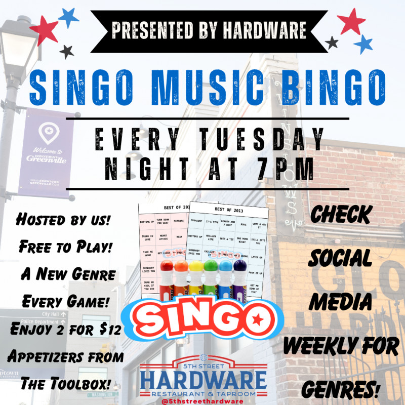 Singo Music Bingo!