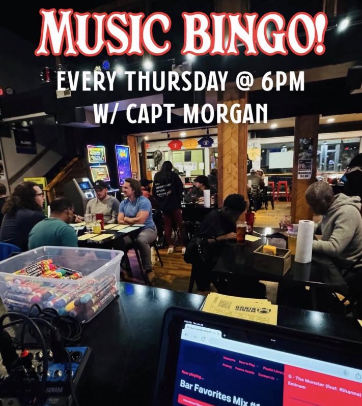 Music Bingo at Nash!